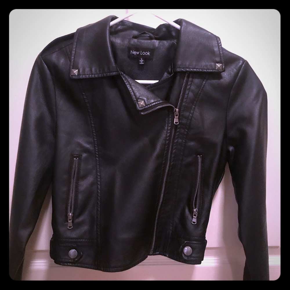 Faux leather jacket